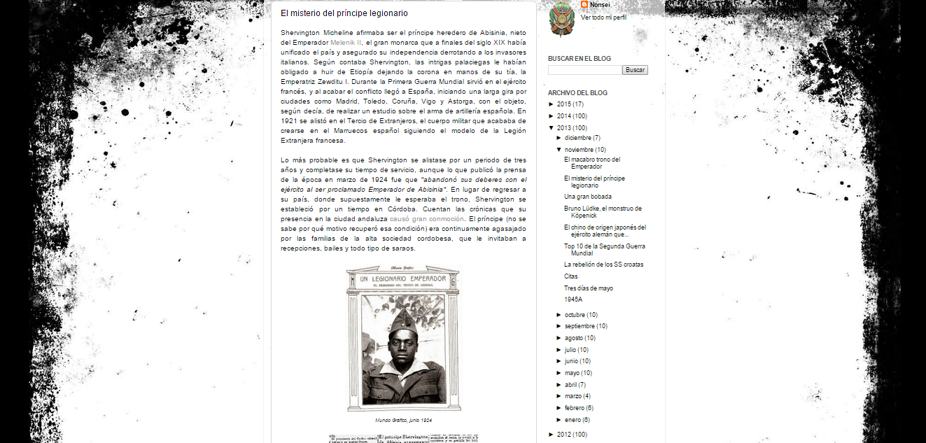 Captura de pantalla de uno de los art&iacute;culos de este gran blog