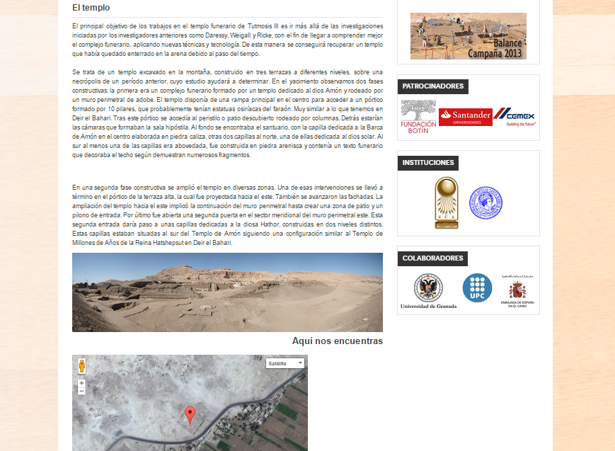 Captura de pantalla de uno de los artículos de este gran blog