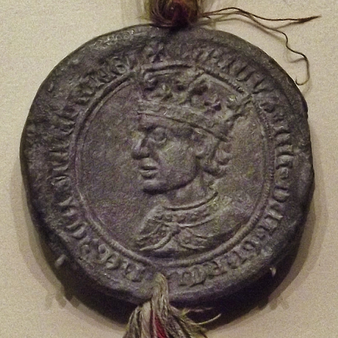 Sello real de Enrique IV, figura clave en la Guerra de Sucesión Castellana
